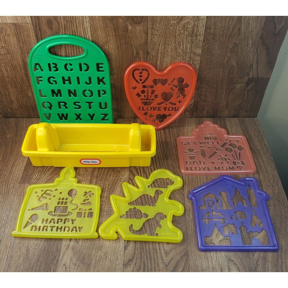 Little Tikes Stencil A Card Set Caddy with 6 Stencils